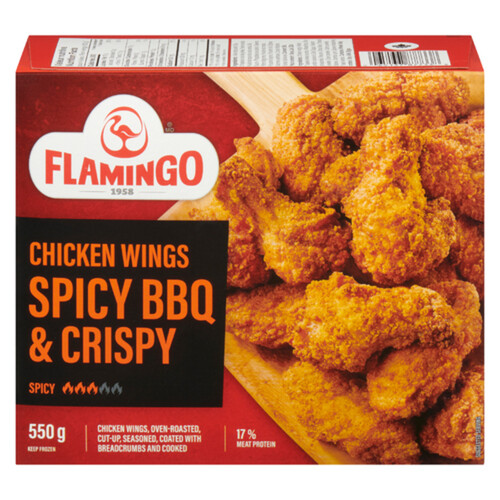 Flamingo Frozen Chicken Wings Crispy & Spicy 550 g