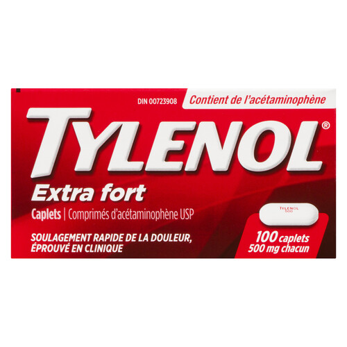 Tylenol Pain Relief Extra Strength 500 mg 100 Caplets