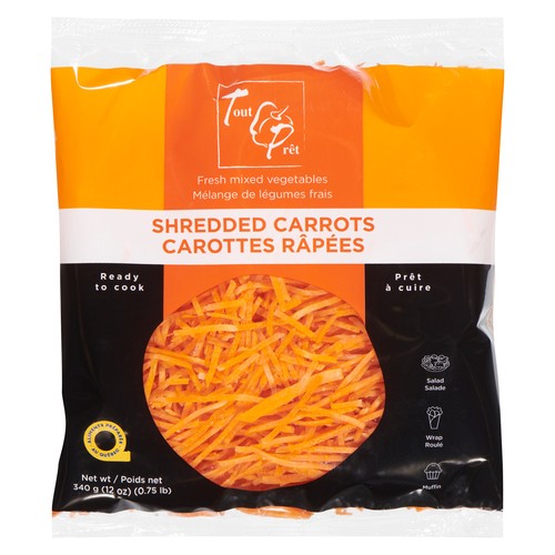Tout Prêt Fresh Mixed Vegetables Shredded Carrots 340 g