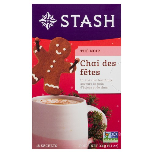 Stash Black Tea Holiday Chai 18 Tea Bags 