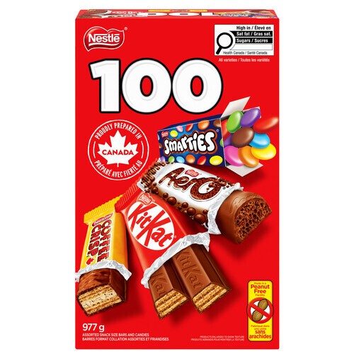 Nestle Peanut-Free Chocolate Assorted Minis 100 Pack 977 g