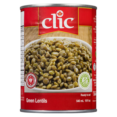 Clic Canned Lentils Green 540 ml