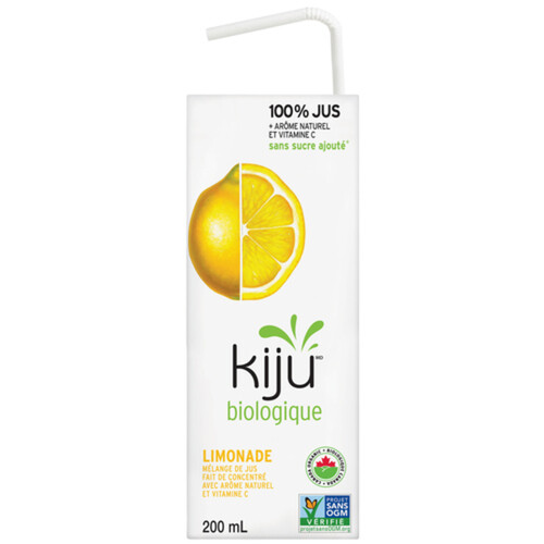 Kiju Organic Fruit Juice Lemonade 4 x 200 ml