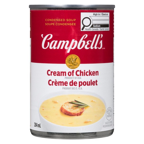 Campbell's Condensed Canned Soup Cream Of Chicken 284 ml