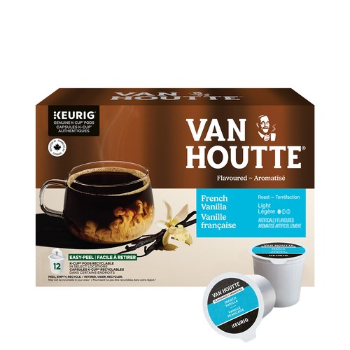 Van Houtte Coffee Pods French Vanilla Light Roast 12 K-Cups 120 g