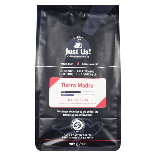 Just Us! Organic Coffee Whole Bean Tierra Madre 907 g