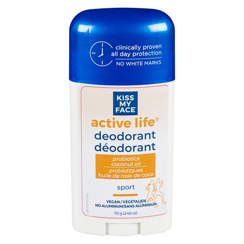 Kiss My Face Active Life Stick Sport Deodorant Coconut Oil 70 g