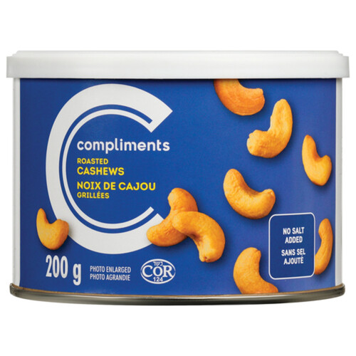 Compliments Cashews Roasted And Unsalted 200 g