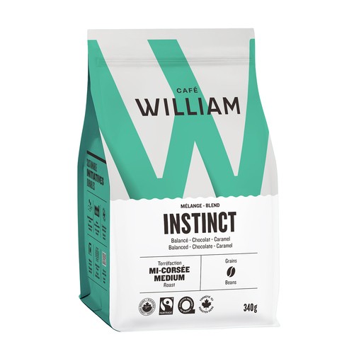 Café William Coffee Blend Instinct Medium Roast Beans 340 gg
