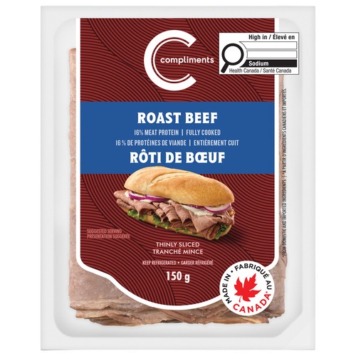Compliments Deli Meat Roast Beef 150 g