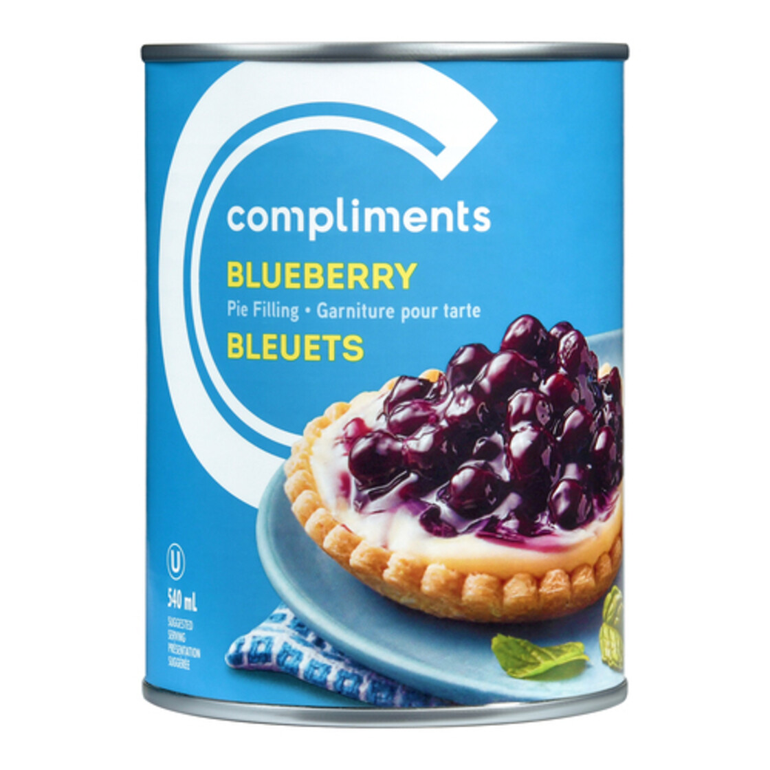 Compliments Pie Filling Blueberry 540 ml - Voilà Online Groceries & Offers