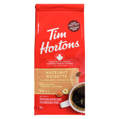 Tim Hortons Fine Grind Hazelnut Medium Roast 300 g