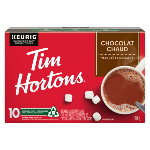 Tim Hortons Hot Chocolate Mix Original 10 K-Cups 180 g