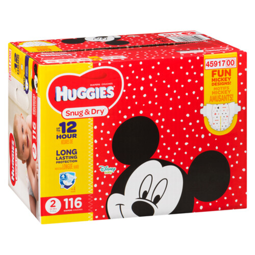 Huggies Diapers Snug & Dry Giga Junior Size 2 116 Count