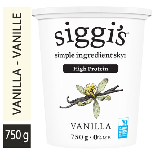 siggi's Skyr Yogurt Vanilla 0% 750 g