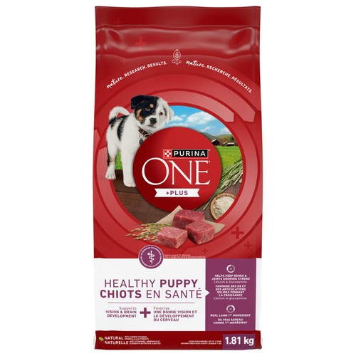 Purina ONE +Plus Dry Puppy Food Healthy Puppy Formula Lamb 1.81 kg
