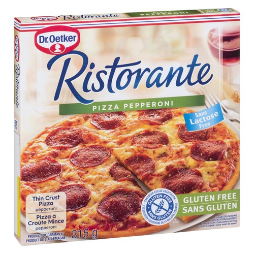 Dr. Oetker Ristorante Gluten-Free Frozen Pizza Pepperoni 315 g