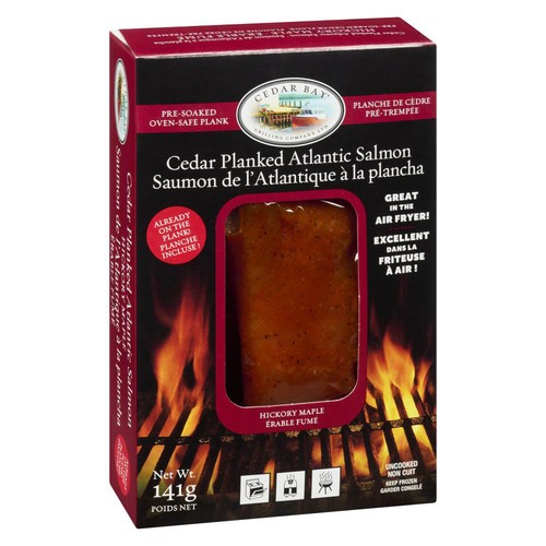 Cedar Bay Frozen Cedar Planked Atlantic Salmon Hickory Maple 141 g