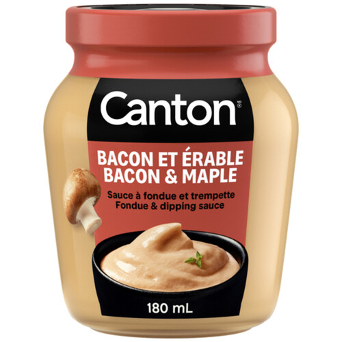 Canton Fondue and Dipping Sauce Bacon and Maple 180 ml