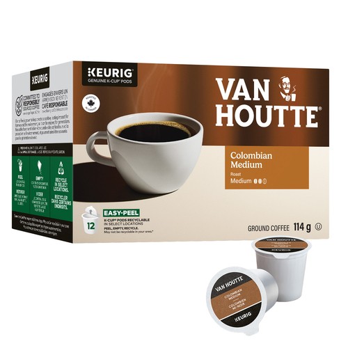 Van Houtte Coffee Pods Colombian Medium Roast 12 K-Cups 114 g