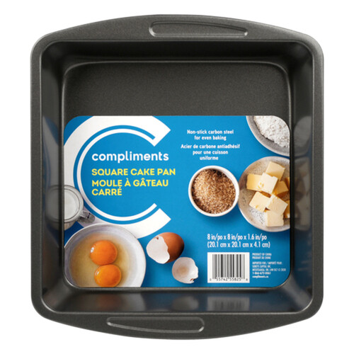 Compliments Square Cake Pan 8-Inch 1 Pack