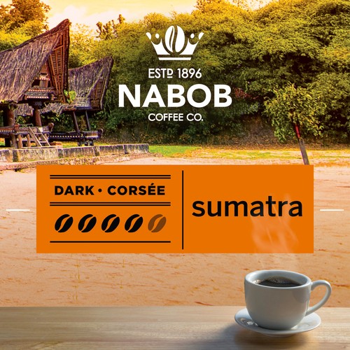 Nabob Ground Coffee Sumatra Blend Dark Roast 340 g