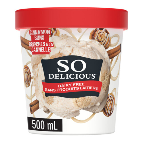 So Delicious Dairy-Free Cashew-Based Frozen Dessert Cinnamon Cookie Dough 500 ml