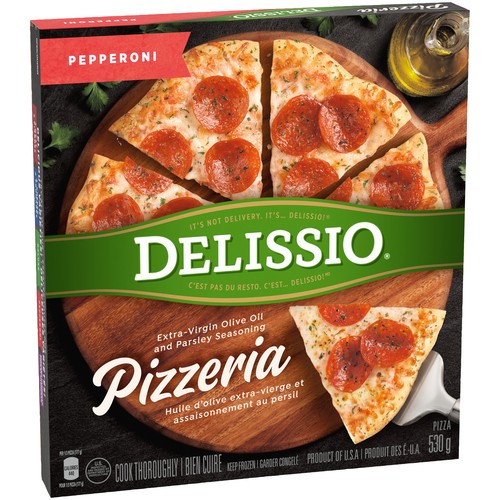 Delissio Frozen Pizza Pizzeria Pepperoni 12 Inch 530 g