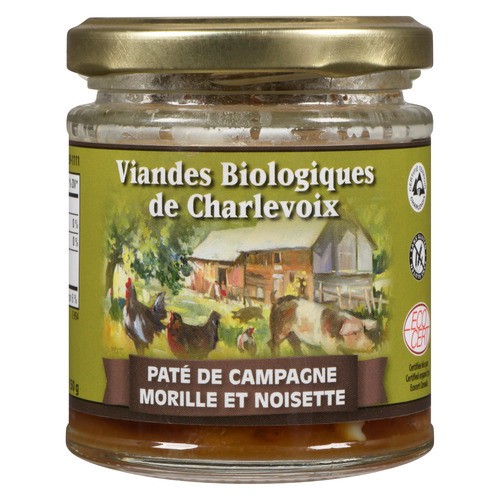 Viandes Biologiques de Charlevoix Organic Pate Morel Hazelnut Camp 150 g
