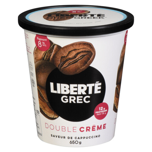 Liberte Greek Yogurt 8% Cappuccino 650 g