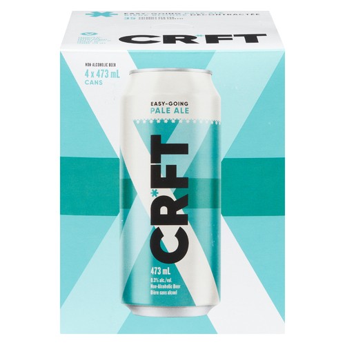 CRFT Non Alcoholic Beer Easy Going Pale Ale 4 x 473 ml (cans)