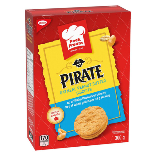 Peek Freans Pirate Cookies Oatmeal Peanut Butter 300 g