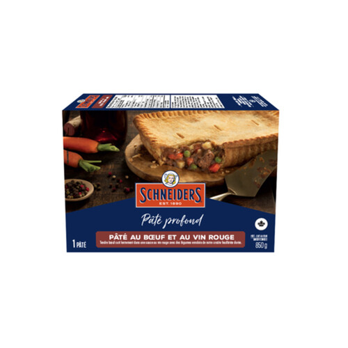 Schneiders Frozen Deep Dish Beef & Red Wine Pie 850 g