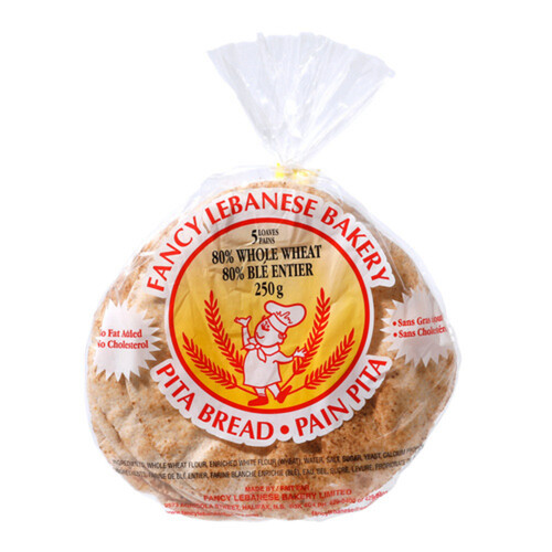 Fancy Lebanese Whole Wheat 5's Pita Bread 250 g