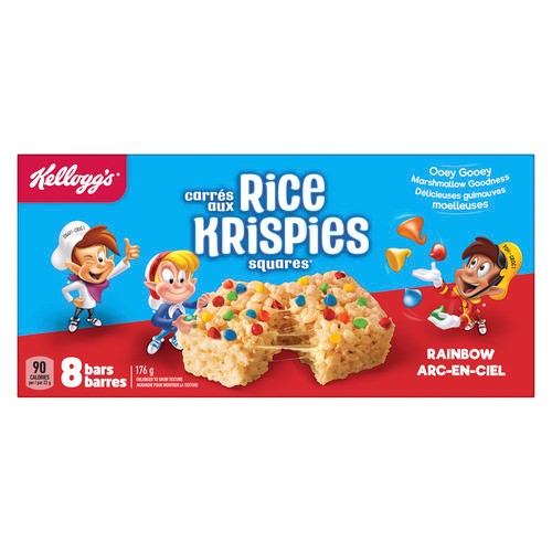 Kellogg's Rice Krispie Squares Bar Rainbow 176 g