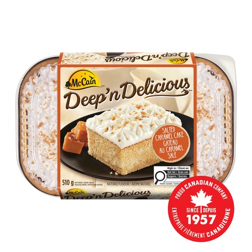 McCain Deep'n Delicious Frozen Cake Salted Caramel 510 g