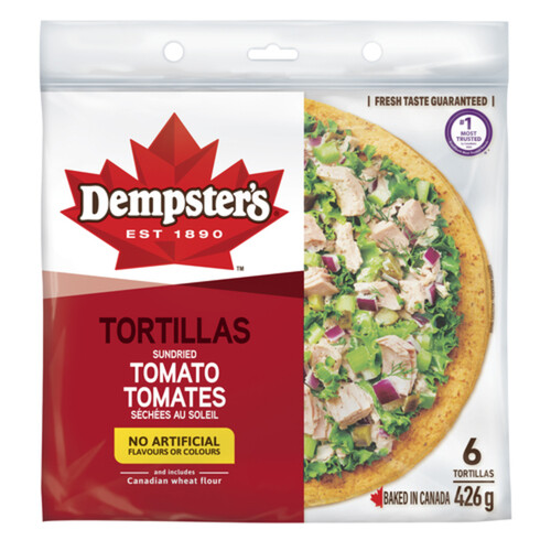 Dempster’s Tortillas Sundried Tomato Large 426 g