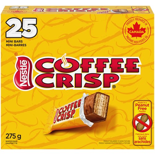 Coffee Crisp Peanut-Free Chocolate Bars Junior 25 Pack 275 g