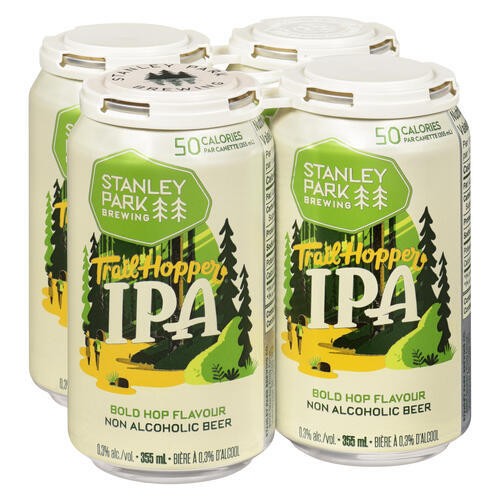 Stanley Park Brewing Non Alcoholic Beer Trail Hopper IPA  4 x 355 ml (cans)