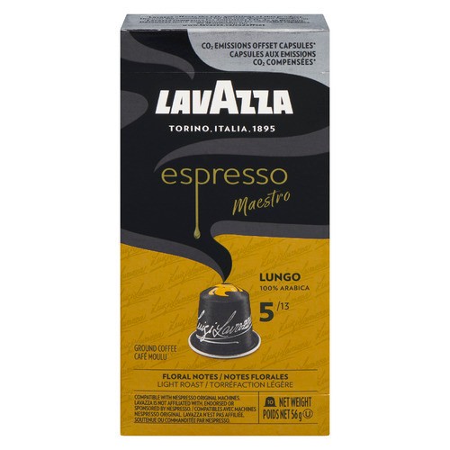 Lavazza Espresso Lungo Coffee Capsules Pack of 10 