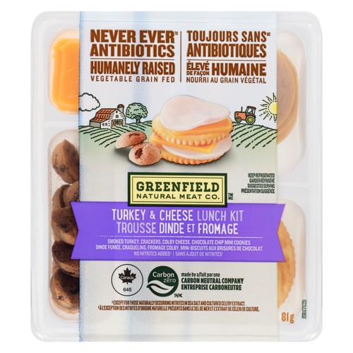 Greenfield Natural Meat Co. Natural Lunch Kit Turkey & Cheese 81 g