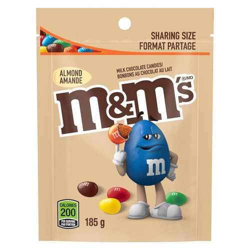 M&M'S Milk Chocolate Candies Almond Sharing Bag 185 g