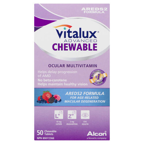 Vitalux Advanced Ocular Multivitamin Chewable Tablets 50 Count