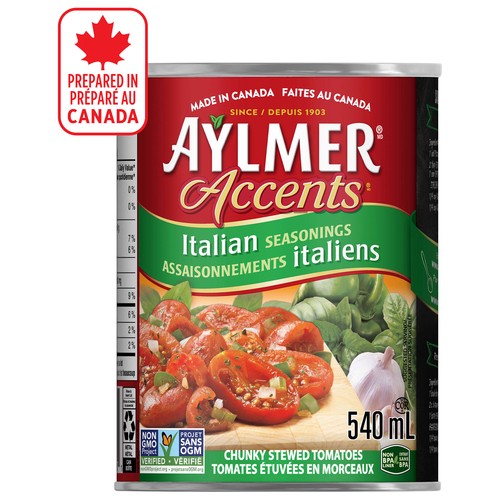 Aylmer Accents Tomatoes Italian Stewed 540 ml