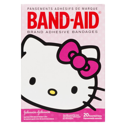 Band-Aid Hello Kitty Bandages Assorted Sizes 20 EA