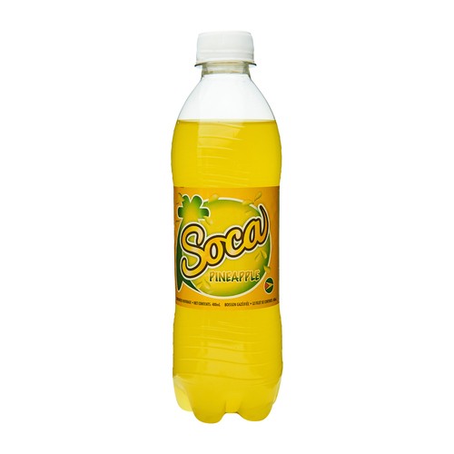 Soca Soft Drink Pineapple 400 ml (bottle)
