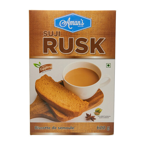 Aman's Biscuit Suji Rusk 600 g