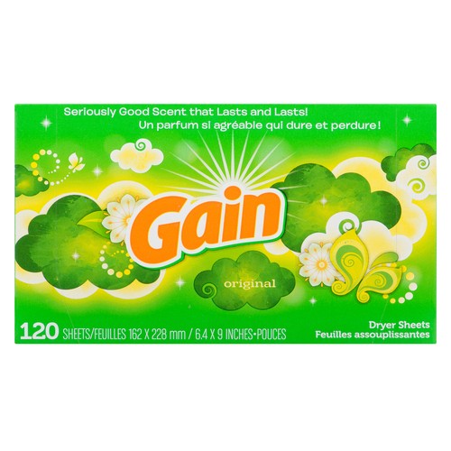 Gain Scent Fabric Softener Sheets Original 120 EA