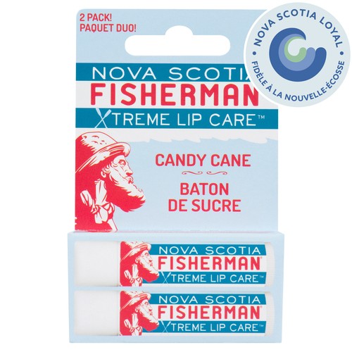 Nova Scotia Fisherman Candy Cane Lip Balm Duo Pack 2 EA
