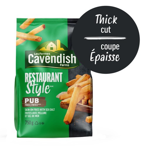 Cavendish Farms Frozen Pub Fries Restaurant Style 750 g